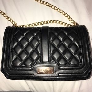 BCBG Quilted Black Crossbody